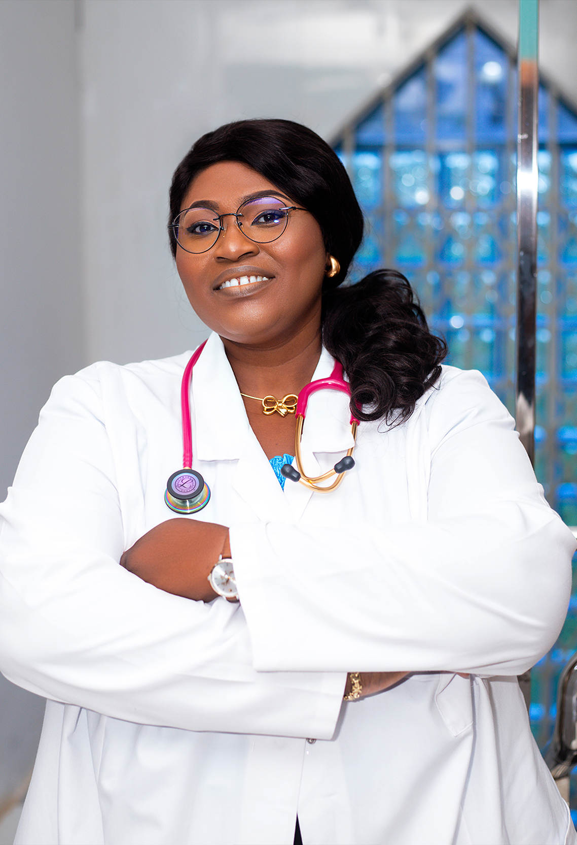 Atasemanso Hospital doctor consulting with patients - committed to medical excellence and patient care